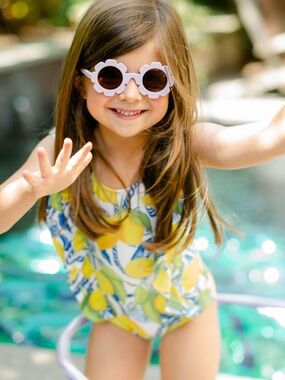 Kenny Flowers 6-12 mos the Positano girls One Piece Swimsuit 50 UPF